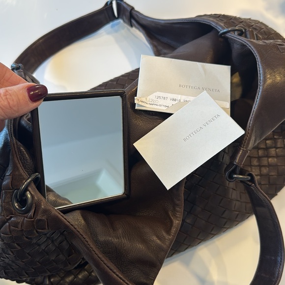 Bottega Veneta Hobo Intrecciato Campana Brown Leather handbag - Picture 9 of 15